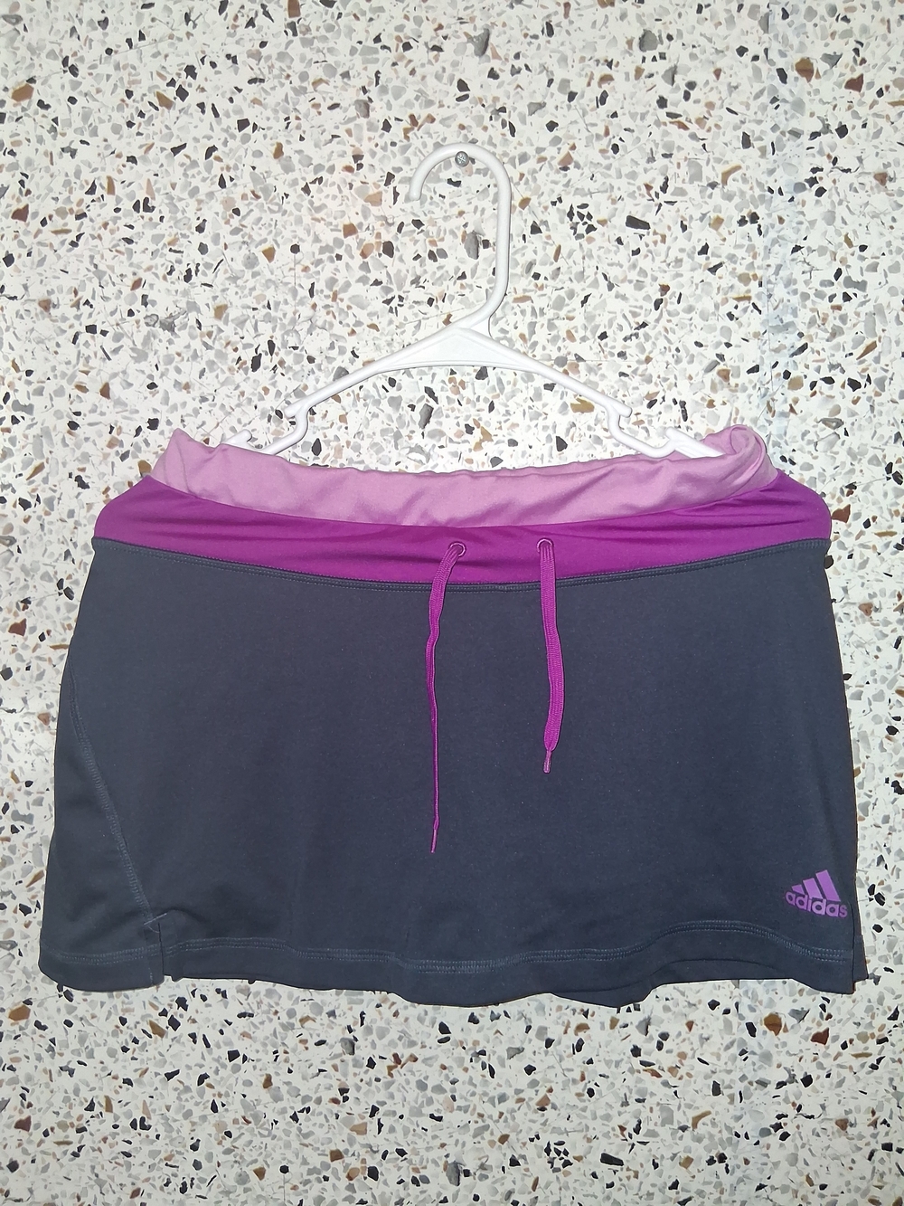 Womens Adidas Skort Size Small Clima Lite Gray Pink Skirt